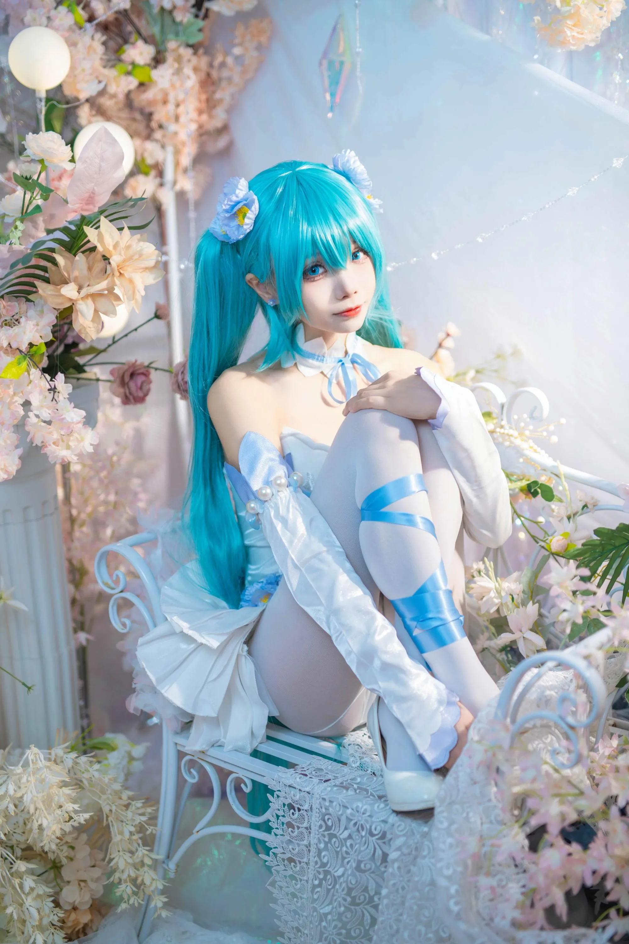 艾西Aiwest – NO.011 初音 粉蝶花 [42P]插图1